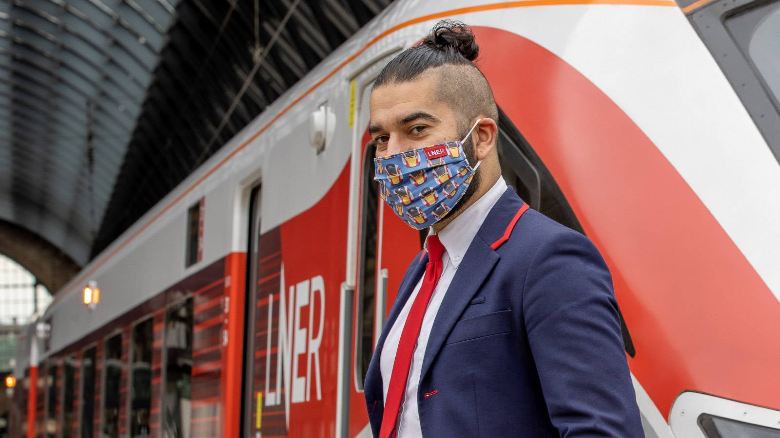LNER Marks £230,000 Raised for Campaign Against Living Miserably With New Limited-Edition Azuma Face Mask