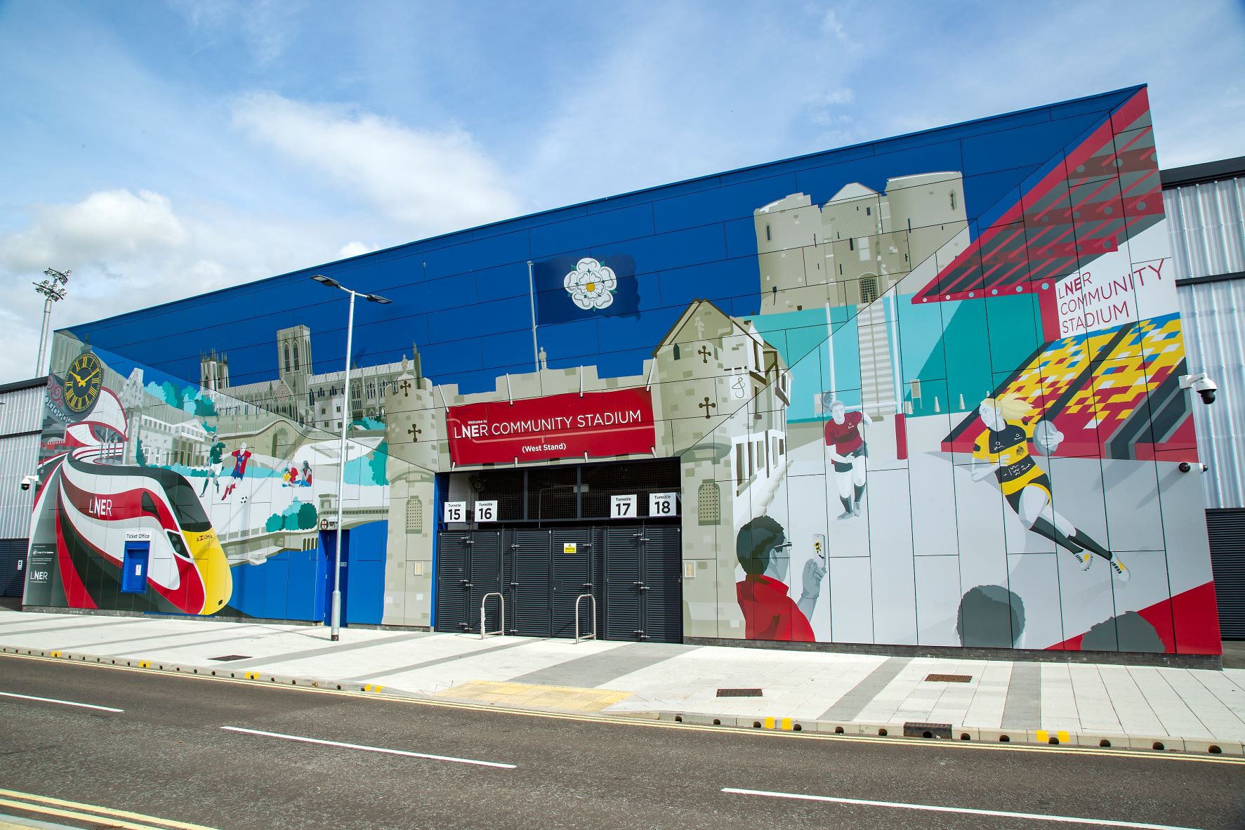 Mural Celebrating York City Unveiled At LNER Community Stadium