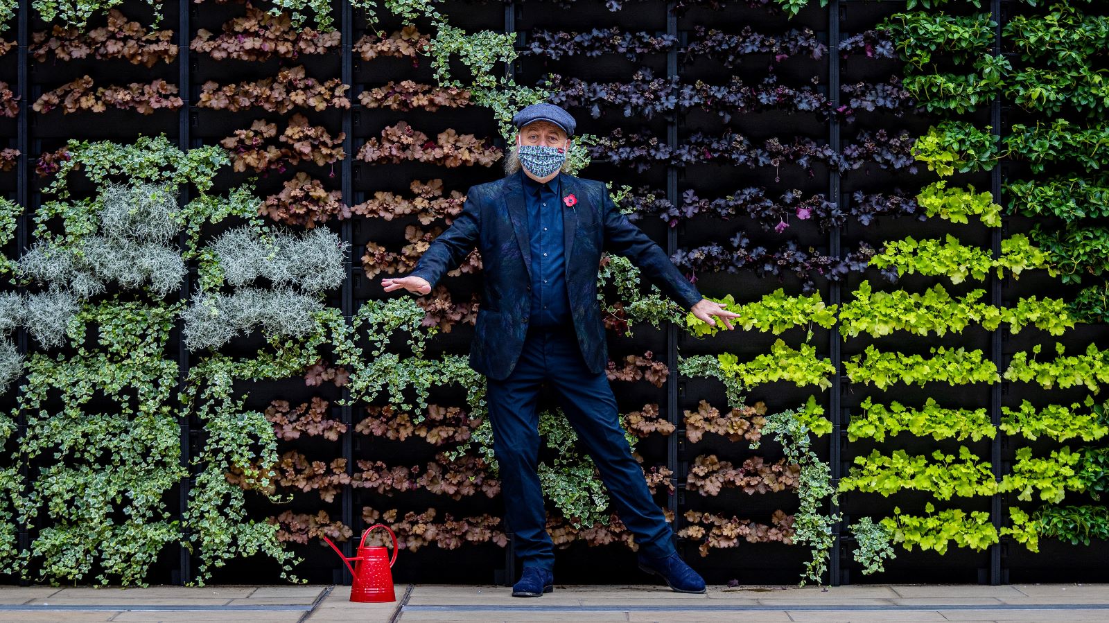 Growing Attraction: Comedian Bill Bailey visits Azuma Living Wall to promote sustainable transport