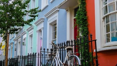 London Notting Hill colourful houses