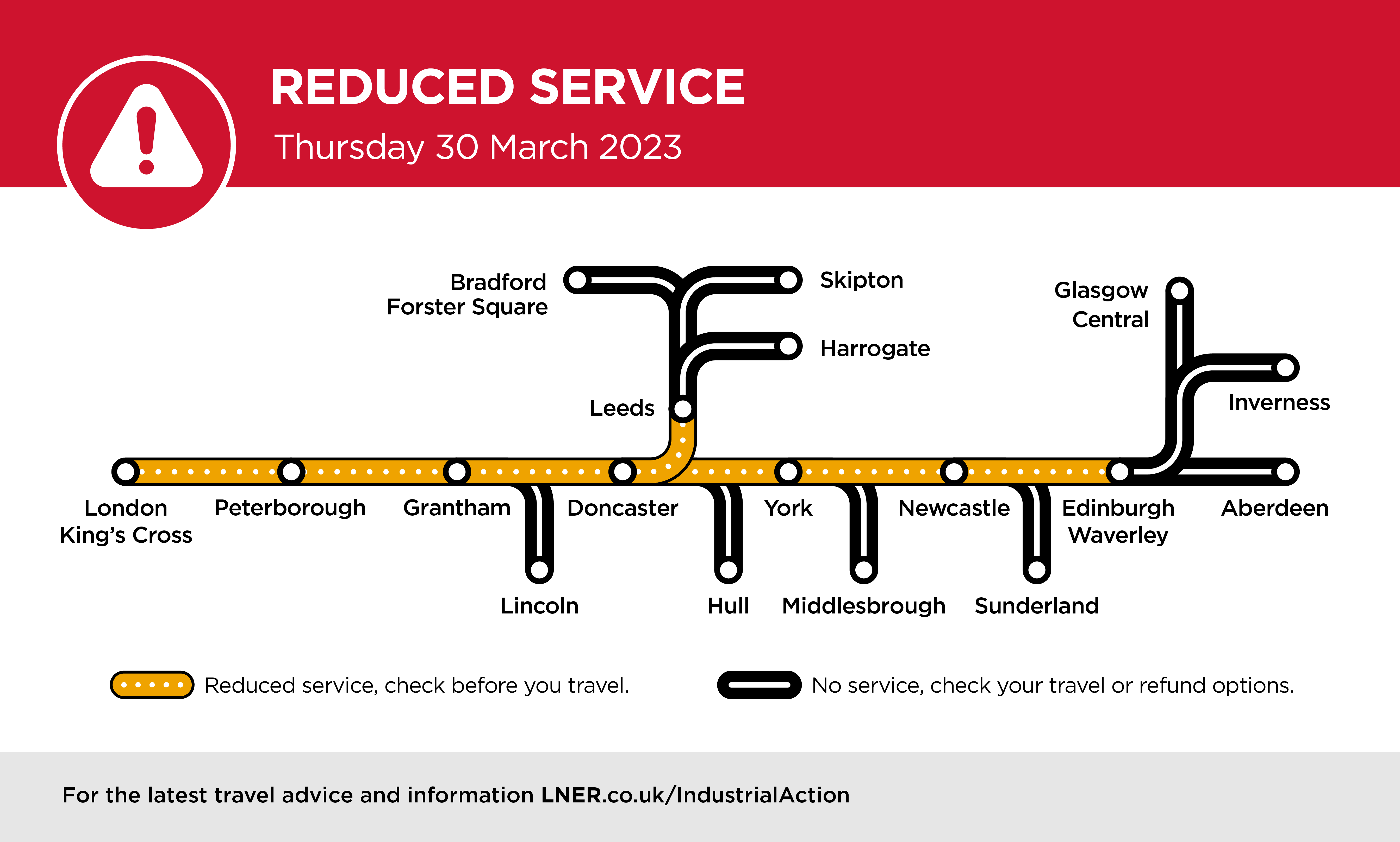 March 30 Industrial Action Map Route